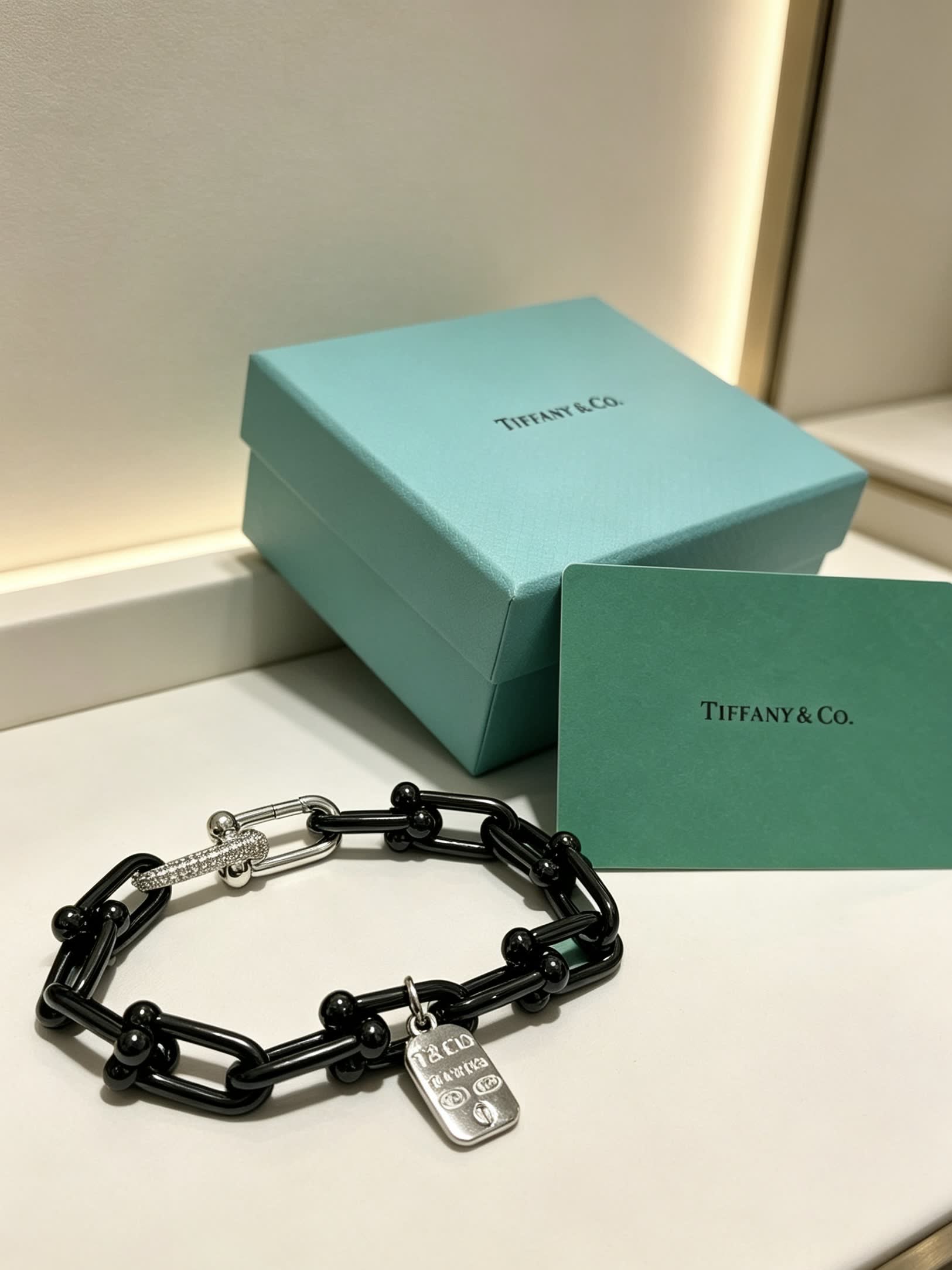 Tiffany & Co. Black Onyx Link Bracelet